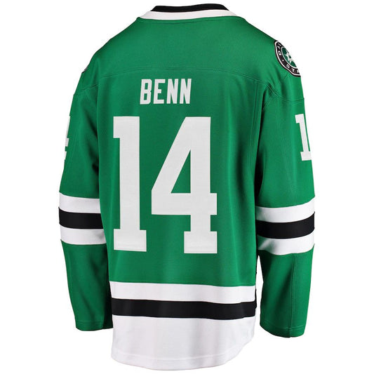 D.Stars #14 Jamie Benn Fanatics Branded Breakaway Player Jersey Green Stitched American Hockey Jerseys CustomName