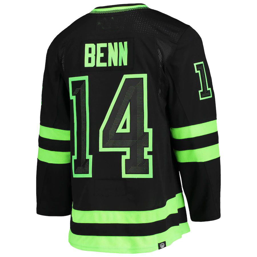 D.Stars #14 Jamie Benn Alternate Captain Patch Primegreen Authentic Pro Player Jersey Stitched American Hockey Jerseys CustomName