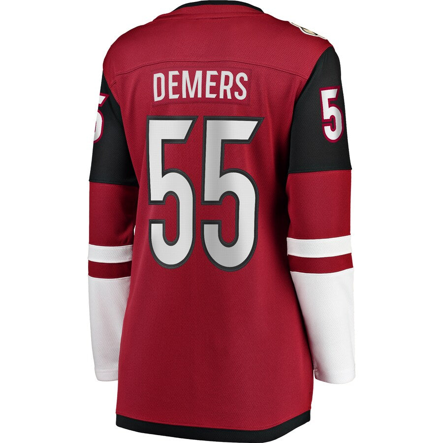 A.Coyotes #55 Jason Demers Fanatics Branded Breakaway Player Jersey Garnet Stitched American Hockey Jerseys CustomName