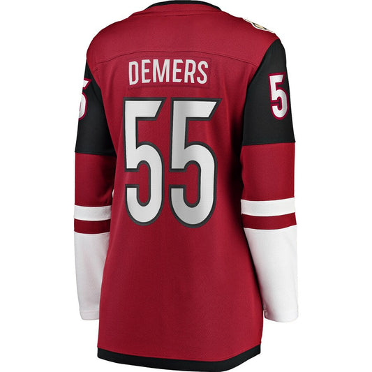 A.Coyotes #55 Jason Demers Fanatics Branded Breakaway Player Jersey Garnet Stitched American Hockey Jerseys CustomName