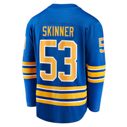 B.Sabres #53 Jeff Skinner Fanatics Branded Home Breakaway Jersey Royal Stitched American Hockey Jerseys CustomName