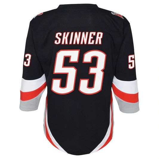 B.Sabres #53 Jeff Skinner Alternate Replica Player Jersey Black Stitched American Hockey Jerseys CustomName