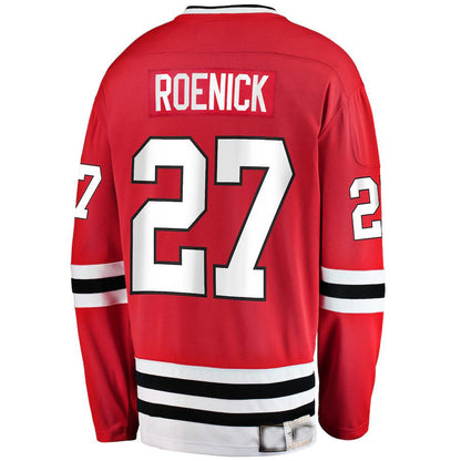 C.Blackhawks #27 Jeremy Roenick Fanatics Branded Premier Breakaway Retired Player Jersey Red Stitched American Hockey Jerseys CustomName