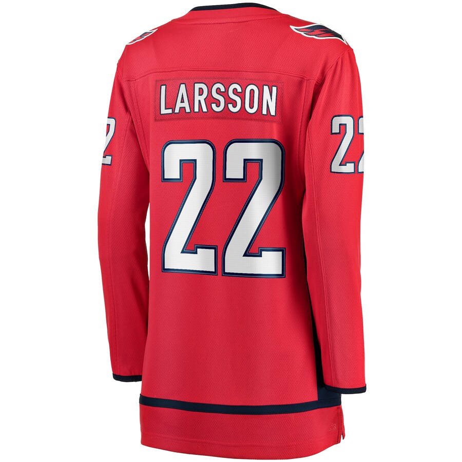 W.Capitals #22 Johan Larsson Fanatics Branded Home Breakaway Player Jersey  Red Stitched American Hockey Jerseys CustomName