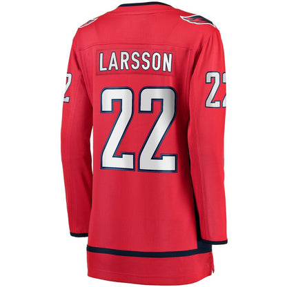 W.Capitals #22 Johan Larsson Fanatics Branded Home Breakaway Player Jersey  Red Stitched American Hockey Jerseys CustomName