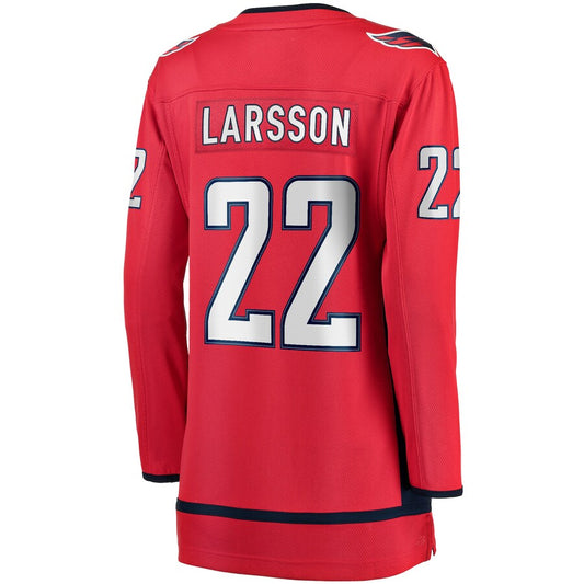 W.Capitals #22 Johan Larsson Fanatics Branded Home Breakaway Player Jersey  Red Stitched American Hockey Jerseys CustomName
