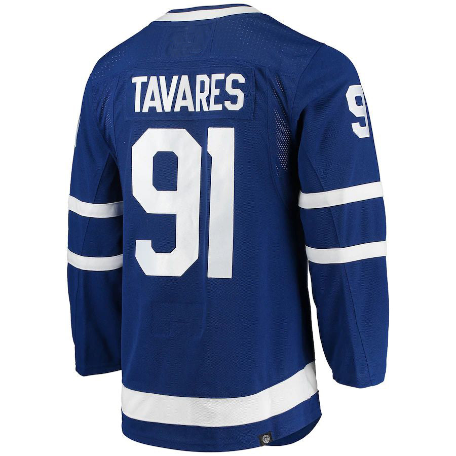T.Maple Leafs #91 John Tavares Home Captain Patch Primegreen Authentic Pro Player Jersey  Blue Stitched American Hockey Jerseys CustomName