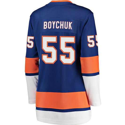 NY.Islanders #55 Johnny Boychuk Fanatics Branded Breakaway Player Jersey Royal Stitched American Hockey Jerseys CustomName