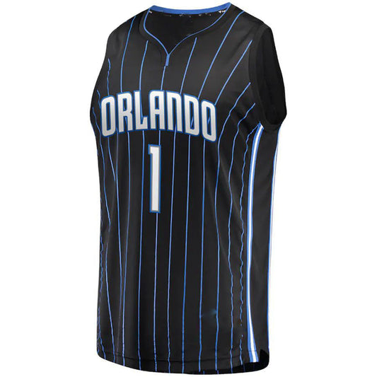 O.Magic #1 Jonathan Isaac Fanatics Branded 2019 Fast Break Replica Player Jersey Black Icon Edition Stitched American Basketball Jersey