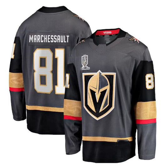 V.Golden Knights #81 Jonathan Marchessault Fanatics Branded 2023 Stanley Cup Champions Alternate Breakaway Player Jersey - Black Hockey Jerseys CustomName
