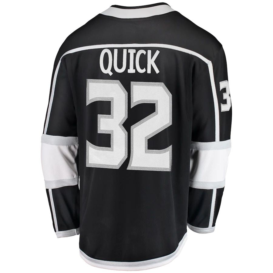 LA.Kings #32 Jonathan Quick Fanatics Branded Breakaway Player Jersey Black Stitched American Hockey Jerseys CustomName