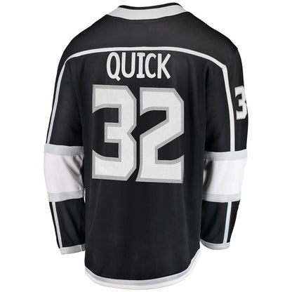 LA.Kings #32 Jonathan Quick Fanatics Branded Breakaway Player Jersey Black Stitched American Hockey Jerseys CustomName