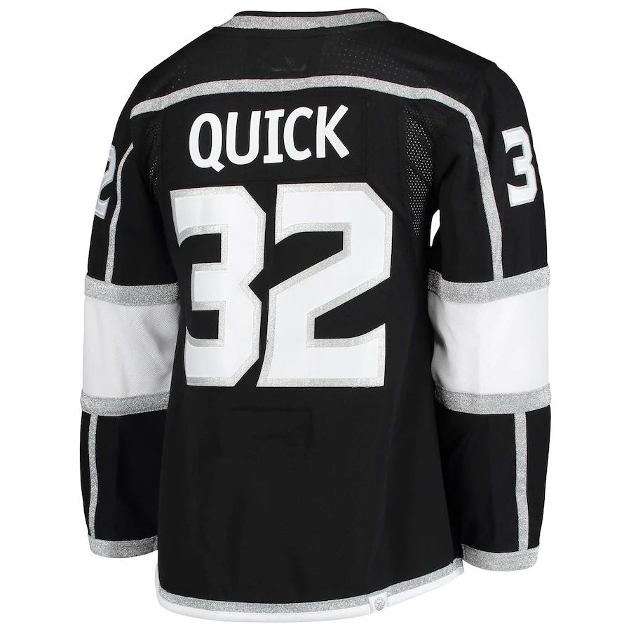 LA.Kings #32 Jonathan Quick Home Authentic Pro Player Jersey Black Stitched American Hockey Jerseys CustomName