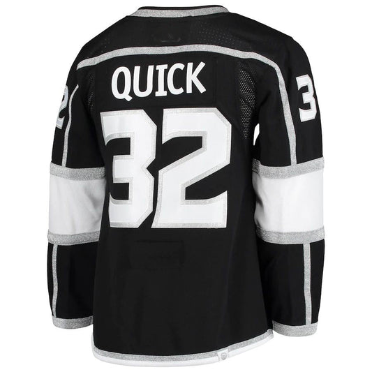 LA.Kings #32 Jonathan Quick Home Authentic Pro Player Jersey Black Stitched American Hockey Jerseys CustomName