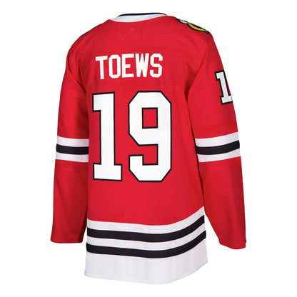 C.Blackhawks #19 Jonathan Toews Authentic Player Jersey Red Stitched American Hockey Jerseys CustomName