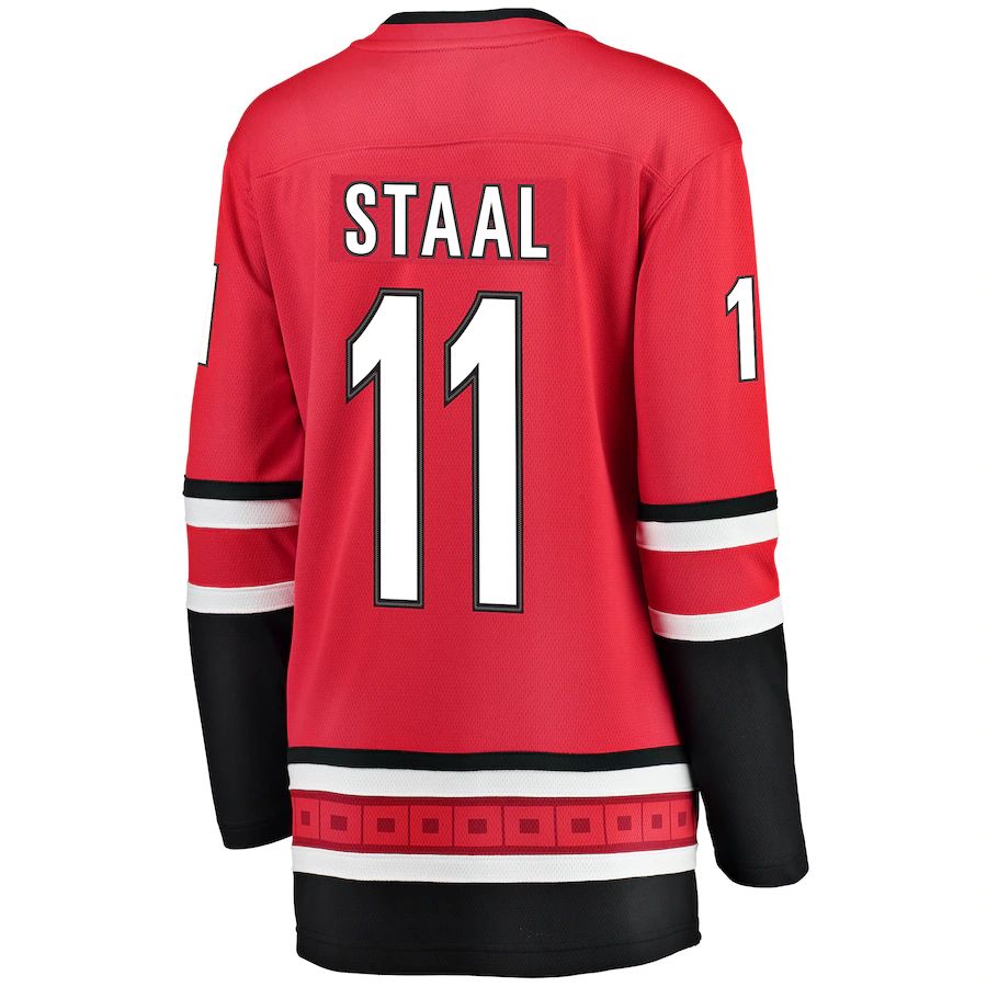 C.Hurricanes #11 Jordan Staal Fanatics Branded Home Breakaway Player Jersey Red Stitched American Hockey Jerseys CustomName