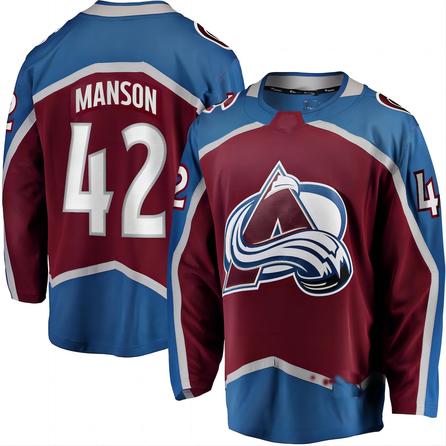 C.Avalanche #42 Josh Manson Fanatics Branded Home Breakaway Player Jersey  Burgundy Stitched American Hockey Jerseys CustomName