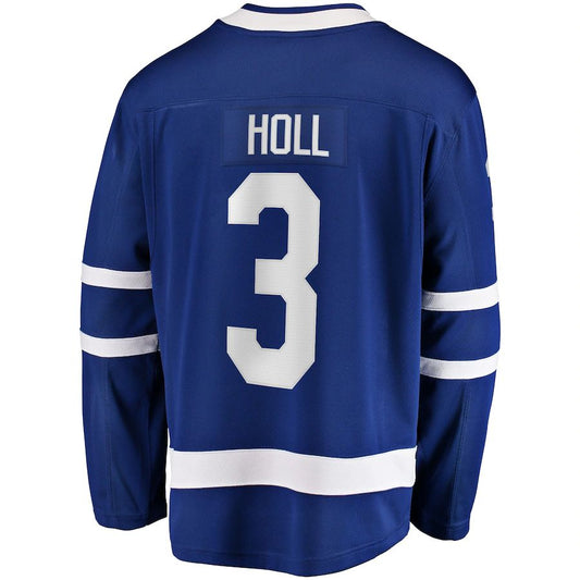 T.Maple Leafs #3 Justin Holl Fanatics Branded Home Breakaway Player Jersey  Blue Stitched American Hockey Jerseys CustomName