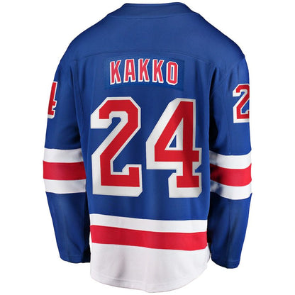NY.Rangers #24 Kaapo Kakko Fanatics Branded Home Premier Breakaway Player Jersey Blue Stitched American Hockey Jerseys CustomName
