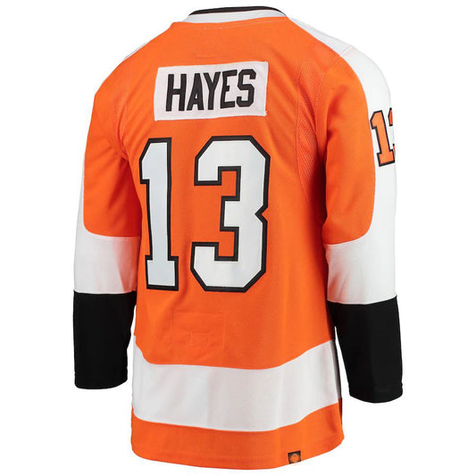 P.Flyers #13 Kevin Hayes Home Primegreen Authentic Pro Player Jersey Orange Stitched American Hockey Jerseys CustomName