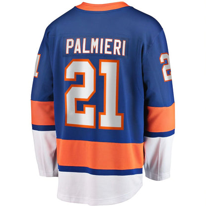 NY.Islanders #21 Kyle Palmieri Fanatics Branded 2017-18 Home Breakaway Replica Jersey Royal Stitched American Hockey Jerseys CustomName