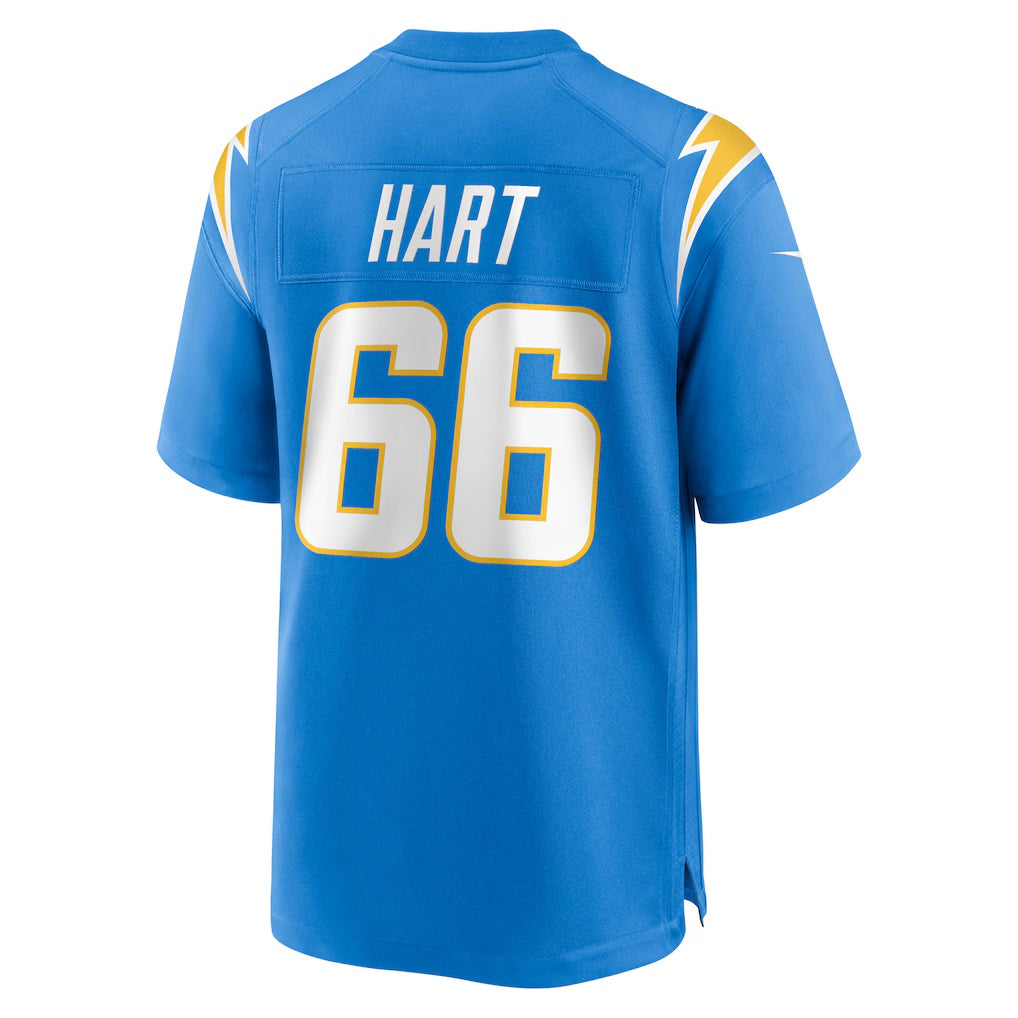 LA.Chargers #66 Bobby Hart Powder Blue Team Game Stitched American Football Jerseys CustomName