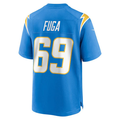 LA.Chargers #69 Josh Fuga Powder Blue Team Game Stitched American Football Jerseys