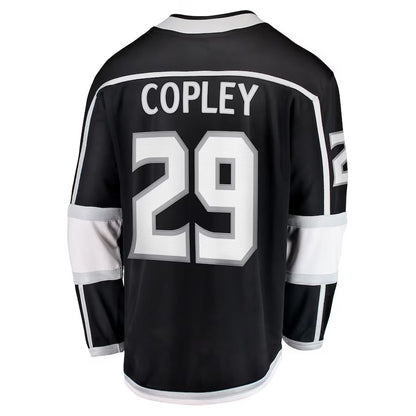 LA.Kings #29 Pheonix Copley Fanatics Home Breakaway Jersey - Black Stitched American Hockey Jerseys CustomName