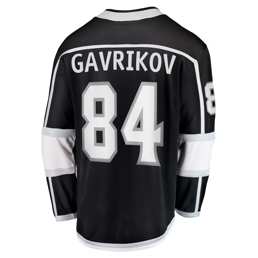 LA.Kings #84 Vladislav Gavrikov Fanatics Home Breakaway Jersey - Black Stitched American Hockey Jerseys CustomName