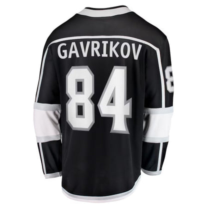LA.Kings #84 Vladislav Gavrikov Fanatics Home Breakaway Jersey - Black Stitched American Hockey Jerseys CustomName