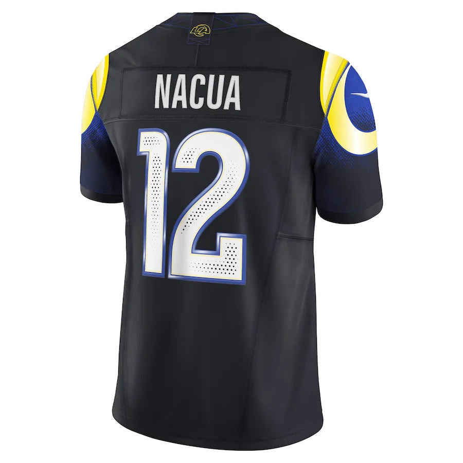 LA.Rams #12 Puka Nacua 2025 Rivalries Collection Limited Jersey-CustomName - Midnight Blue Stitched American Football Jersey-CustomName
