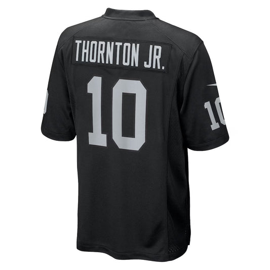 LV.Raiders #10 Dont'e Thornton Jr. Black Team Game American Football Jerseys