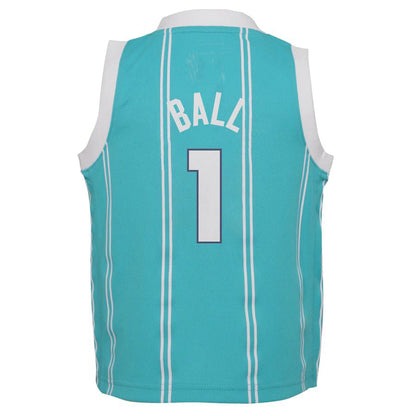 C.Hornets #1 LaMelo Ball Jordan Brand Infant 2021-22 Replica Jersey Icon Edition Teal Stitched American Basketball Jersey