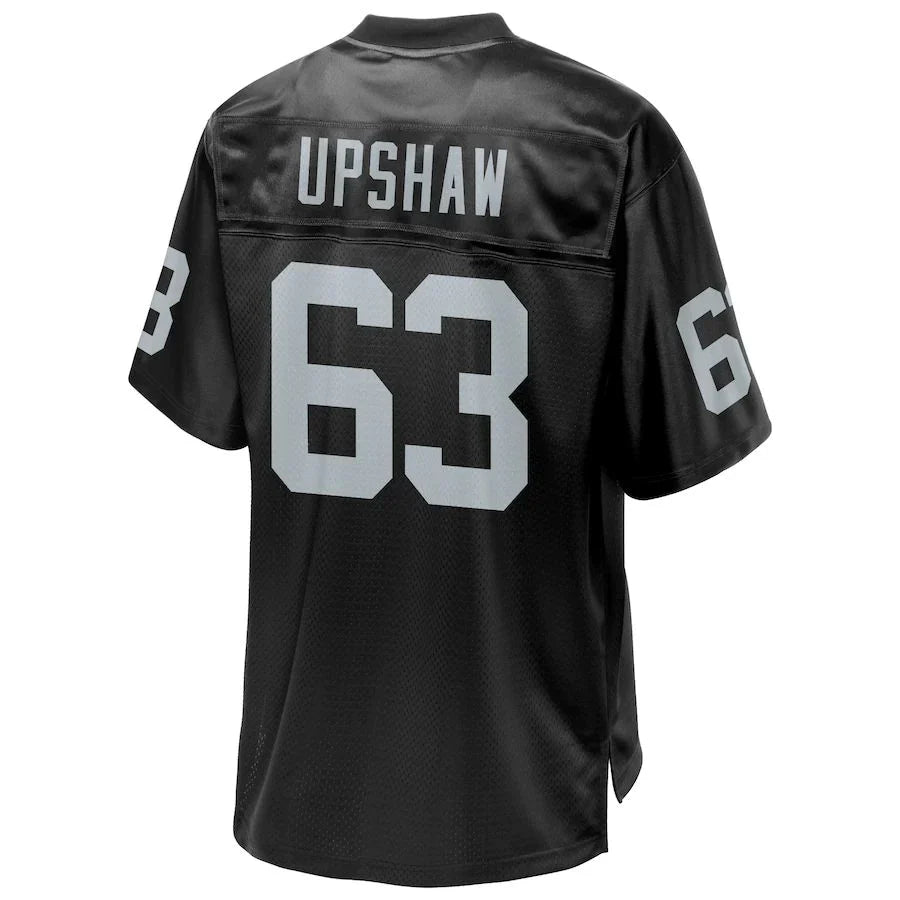 LV. Raiders #63 Gene Upshaw Pro Line Black Retired Player Jersey Stitched American Football Jerseys