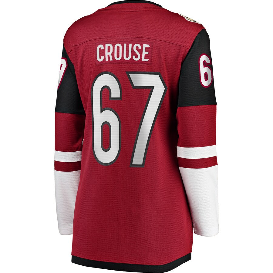 A.Coyotes #67 Lawson Crouse Fanatics Branded Home Breakaway Player Jersey Garnet Stitched American Hockey Jerseys CustomName