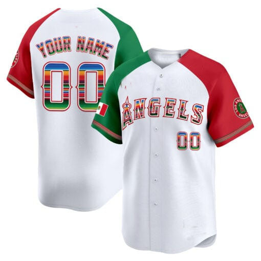 Custom Los Angeles Angels Mexico Vapor Premier Limited ¨C All Stitched Baseball Jersey