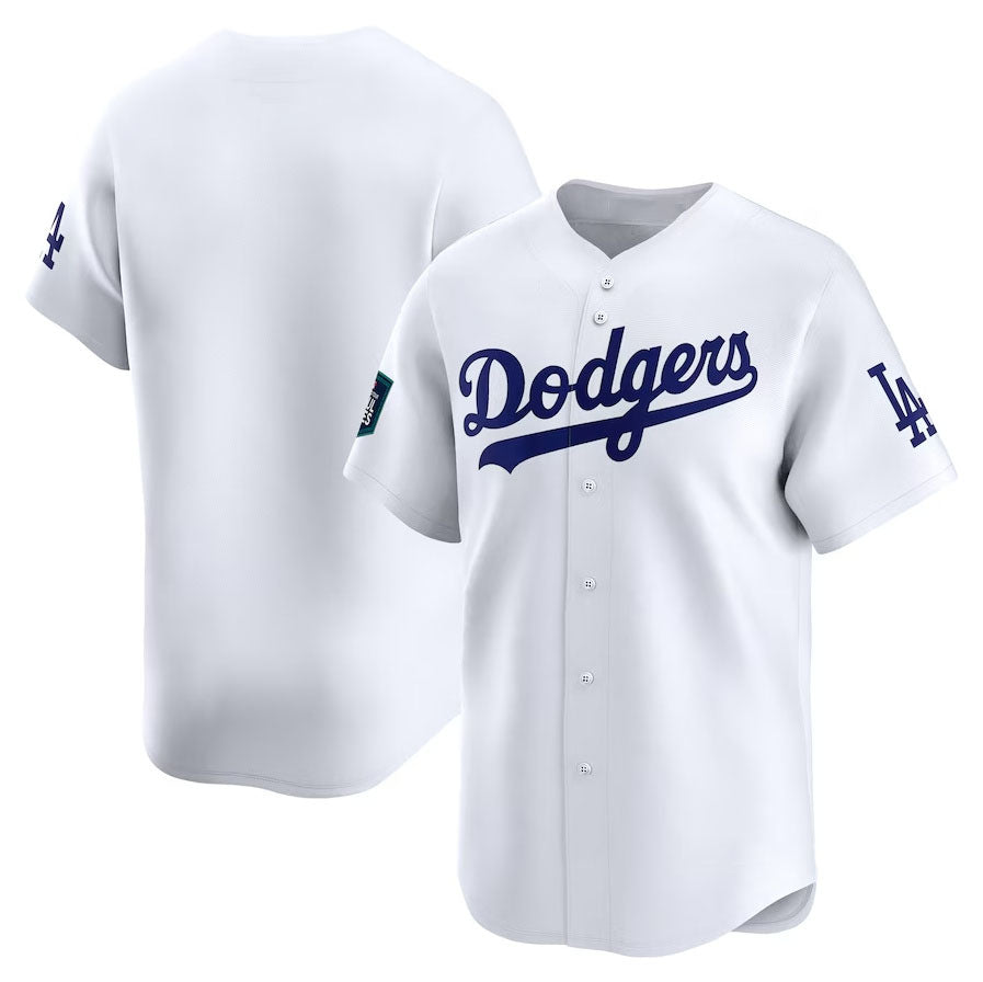 Los Angeles Dodgers 2024 World Tour Seoul Series Home Limited Jersey ¨C White Stitches Baseball Jerseys