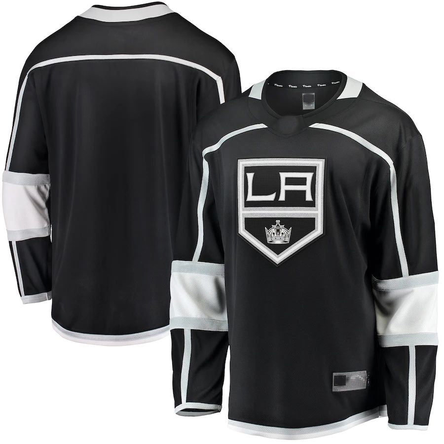 LA.Kings Fanatics Branded 2020-21 Home Breakaway Jersey Black Stitched American Hockey Jerseys CustomName