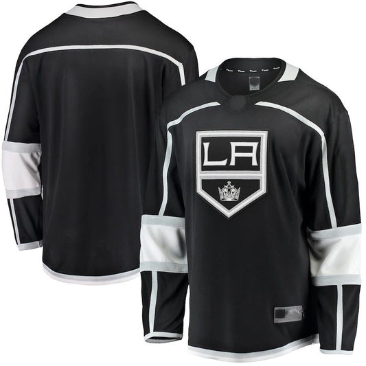 LA.Kings Fanatics Branded 2020-21 Home Breakaway Jersey Black Stitched American Hockey Jerseys CustomName