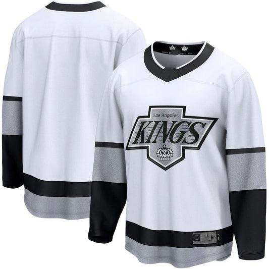 LA.Kings  Fanatics Branded Alternate Premier Breakaway Team Jersey White Stitched American Hockey Jerseys CustomName