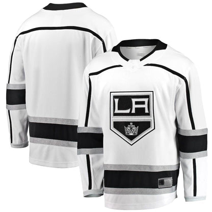 LA.Kings Fanatics Branded Breakaway Away Jersey White Stitched American Hockey Jerseys CustomName
