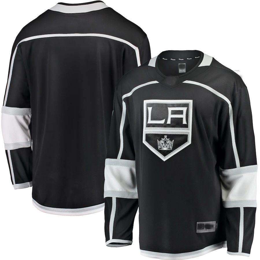 LA.Kings Fanatics Branded Breakaway Home Jersey Black Stitched American Hockey Jerseys CustomName
