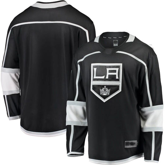 LA.Kings Fanatics Branded Breakaway Home Jersey Black Stitched American Hockey Jerseys CustomName