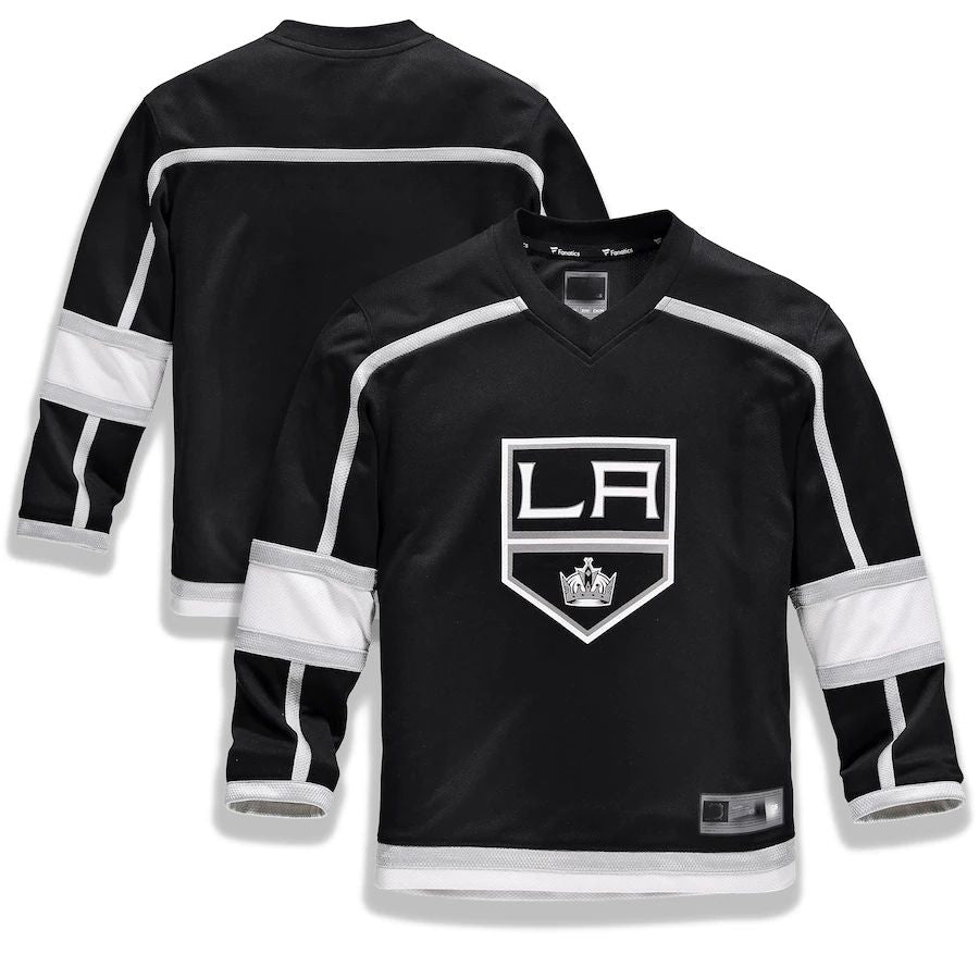LA.Kings Fanatics Branded Home Replica Blank Jersey Black Stitched American Hockey Jerseys CustomName