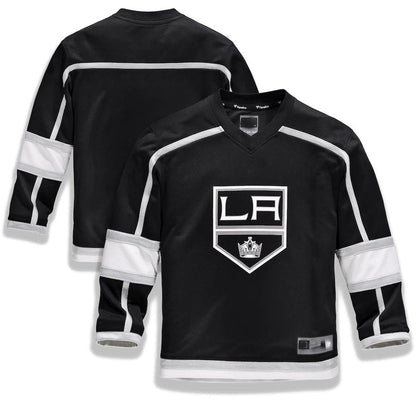LA.Kings Fanatics Branded Home Replica Blank Jersey Black Stitched American Hockey Jerseys CustomName