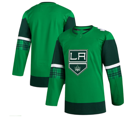 LA.Kings 2023 St. Patrick's Day Primegreen Authentic Jersey - Kelly Green Stitched American Hockey Jerseys CustomName