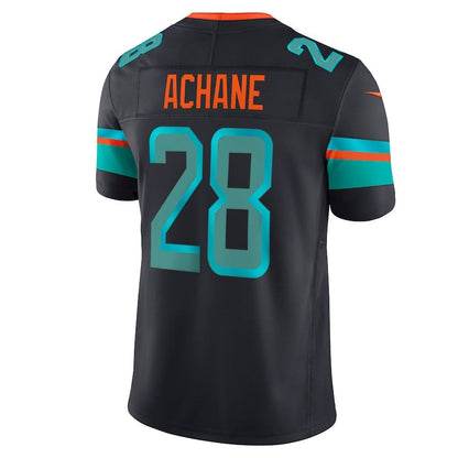 M.Dolphins #28 De¡¯Von Achane 2025 Rivalries Collection Limited Jersey-CustomName - Pitch Blue Stitched American Football Jersey-CustomName