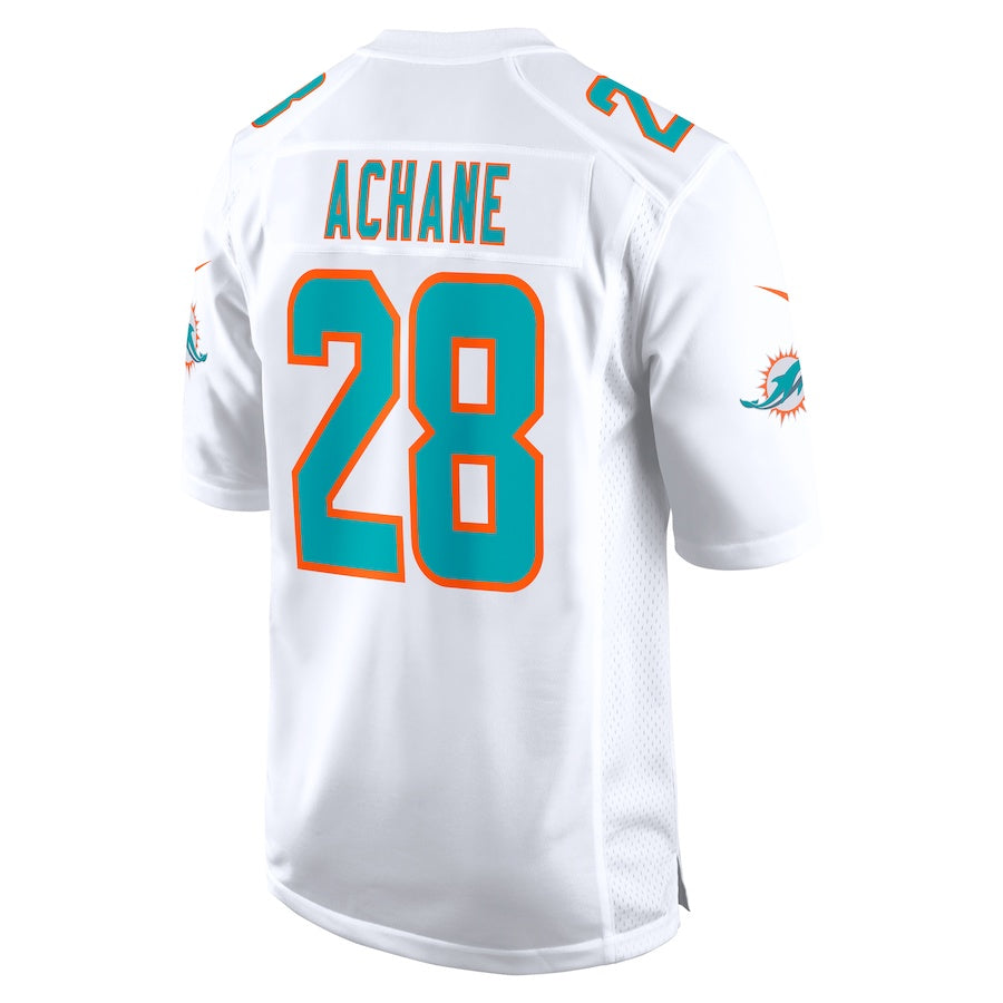 M.Dolphins #28 Devon Achane White Player Game Stitched American Football Jerseys