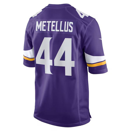 MN.Vikings #44 Josh Metellus Purple Game Stitched American Football Jerseys