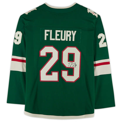 M.Wild #29 Marc-Andre Fleury Fanatics Authentic Autographed Fanatics Breakaway Jersey Green Stitched American Hockey Jerseys CustomName